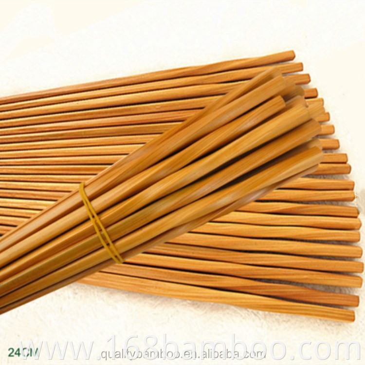 Eco-friendly reusable smooth surface household bamboo chopsticks printed logo